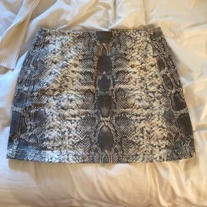 Snake print skirt (urban outfitters)